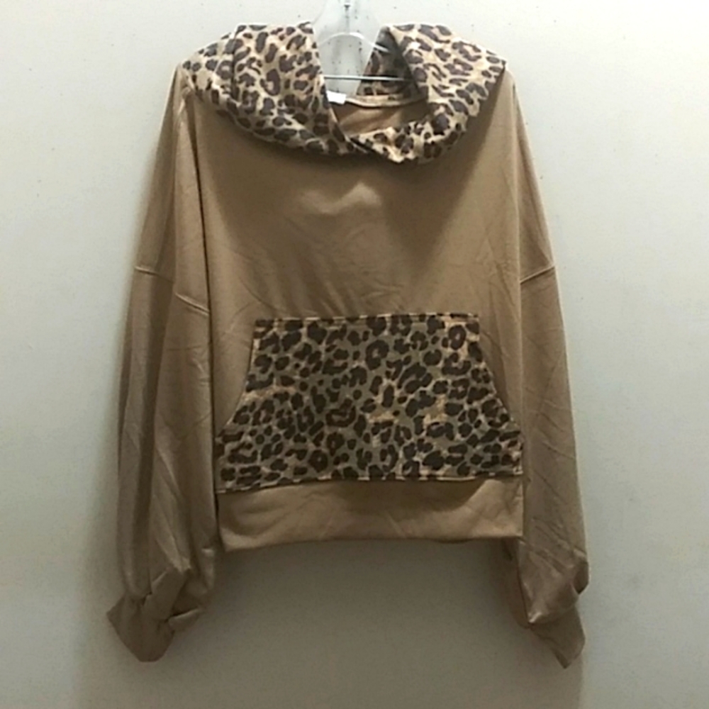 Zenana women's crop top sweater size L
